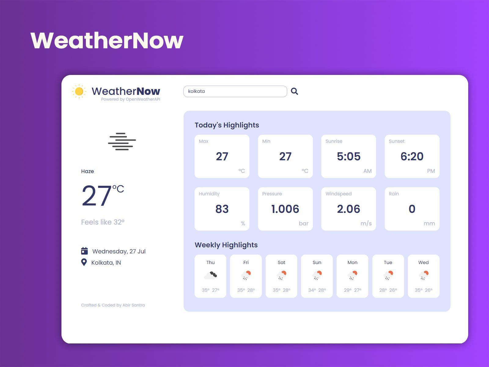 WeatherNow